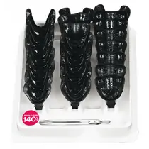 Asa Dental S2851-24 - набор слепочных ложек, с перфорацией, без бортиков, 24 шт